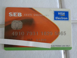 Estonia Bank Card - Credit Cards (Exp. Date Min. 10 Years)