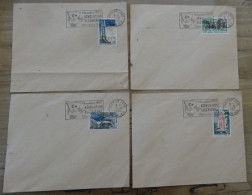 ALGER, 4 Enveloppes Premier Jour, Flamme Révolution Algérienne 1954-1962 ............BOITE1.......... 394 - Lettres & Documents