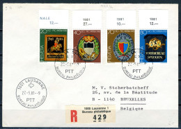 Suisse  N ° 1128/31 Sur Lettre  Pro Patria - Covers & Documents