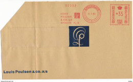 EMA Meter Slogan Cover Hasler / Louis Poulsen, Lighting, Design - 12 May 1964 København 3 - Lettres & Documents