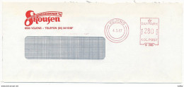 EMA Meter Slogan Cover Hasler / Skousen - 4 March 1987 Vojens - Cartas & Documentos