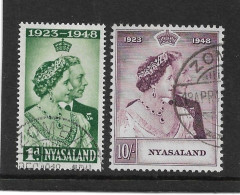 NYASALAND 1948 SILVER WEDDING SET FINE USED Cat £35+ - Nyassaland (1907-1953)