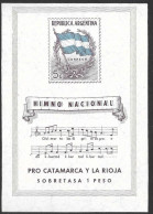 Argentina 1944 Himno Nacional La Rioja Catamarca Mi. Bl. 5 MNH Postfrisch Neuf ** - Blokken & Velletjes