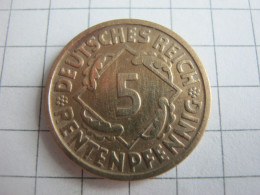 Germany 5 Rentenpfennig 1923 D - 5 Rentenpfennig & 5 Reichspfennig