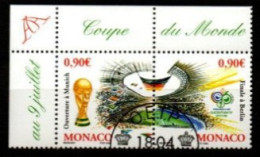 MONACO   -  2006 .  Y&T N° 2539 / 2540 Oblitérés.  Mondial De Football - Used Stamps