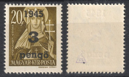 1945 Romania WW1 War Occupation Transylvania Hungary LOCAL Overprint Oradea Nagyvárad 3 P 20 F St. Elisabeth Erzsébet - Transilvania