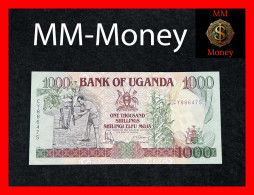 UGANDA  1.000   1000 Shillings  1991  P. 34 B  *sig.  Governor - Secretary*    UNC - Uganda