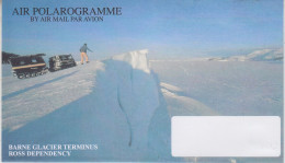 USA  Air Polarogramme Barne Glacier Terminus Ross Dependency Unused (RT228) - Lettres & Documents