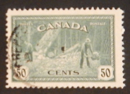 CANADA YT 223 OBLITERE "ABATTAGE D ARBRES EN COLOMBIE BRITANNIQUE" ANNÉE 1946 - Used Stamps