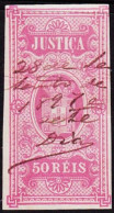 Revenue/ Fiscaux/ Fiscal, Portugal - 1893. Justiça -|- 50 Réis - Used Stamps