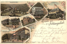 Gruss Aus Schlangenbad - Litho - Schlangenbad