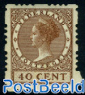 Netherlands 1928 40c, 4-side Syncoperf. Stamp Out Of Set, Unused (hinged) - Nuovi