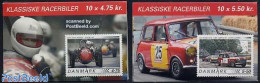 Denmark 2006 Vintage Racing Cars 2 Booklets, Mint NH, Sport - Transport - Autosports - Sport (other And Mixed) - Stamp.. - Ungebraucht