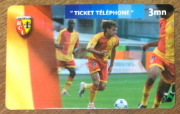 TICKET TÉLÉPHONE FOOTBALL RCL LENS PREPAID PREPAYÉE CALLING CARD NO TELECARTE PHONECOTE SCHEDA PHONE CARD - Biglietti FT