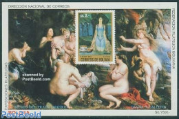 Bolivia 1984 Rubens S/s, Mint NH, Art - Nude Paintings - Paintings - Rubens - Bolivia