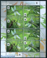 Belarus 2010 WWF, Dragonflies M/s, Mint NH, Nature - Animals (others & Mixed) - Insects - World Wildlife Fund (WWF) - Wit-Rusland
