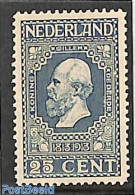 Netherlands 1913 25c, King Willem III, Mint NH, History - Kings & Queens (Royalty) - Nuevos