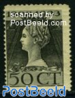 Netherlands 1923 50c Black, Perf. 11.5 X 12.5, Unused (hinged), History - Kings & Queens (Royalty) - Unused Stamps