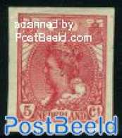 Netherlands 1923 5c Red, Imperforated, Stamp Out Of Set, Unused (hinged) - Unused Stamps