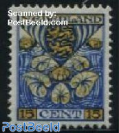 Netherlands 1926 15+3c, Friesland, Stamp Out Of Set, Unused (hinged), History - Nature - Coat Of Arms - Flowers & Plants - Ongebruikt
