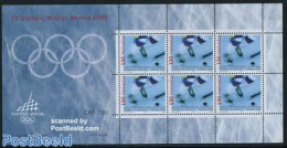 Switzerland 2005 Olympic Winter Games 1v M/s On Service, Mint NH, Sport - Ice Hockey - Olympic Winter Games - Other & Unclassified