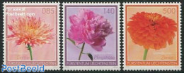 Liechtenstein 2012 Garden Flowers 3v S-a, Mint NH, Nature - Flowers & Plants - Unused Stamps