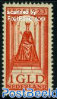 Netherlands 1923 1GLD Red, Stamp Out Of Set, Unused (hinged), History - Kings & Queens (Royalty) - Unused Stamps