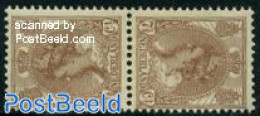 Netherlands 1924 7.5c Brown, Tete Beche, Mint NH - Unused Stamps