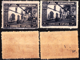 SPAIN 1930 Ibero-American Exposition. Mi. 549 (1Pta) In 2 Color Shades, MNH - Ongebruikt