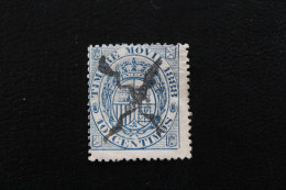 1888 TIMBRE FISCAL POSTAL 10 CENTIMOS BLEU ANNULATION MANUELLE  Y&T ES FP 7 - Fiscal-postal