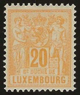 Luxembourg  .  Y&T .   53   .   * VLH .    Neuf Avec Gomme Et Une Trace Tres Légère D'une Charnière - 1882 Allegory