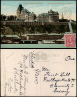 Postcard Québec Chateau Frontenac - Dampfer Steamer 1917 - Altri & Non Classificati