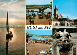 72929822 Rust Neusiedlersee Segelpartie Schwimmbad Kirche Storchennest Burgenlan - Other & Unclassified