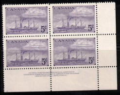 CANADA Scott # 312 MNH - Stamp Centennial LR Plate Block - Ongebruikt