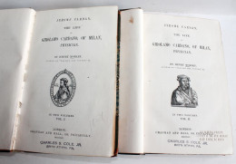 RARE EO 2/2 J. CARDAN LIFE OF GIROLAMO CARDANO OF MILAN PHYSICIAN By MORLEY 1854 / ANCIEN LIVRE XIXe SIECLE (2603.170) - Physik