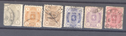 Finlande  :  Yv  13-18  (o)  Dentelé 12 ½ - Used Stamps