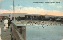 11326289 Seaside_Oregon Hotel Moore From The Pier Baden Strand - Autres & Non Classés