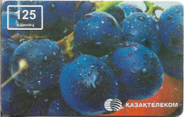 Kazakhstan - Kazakhtelecom (Chip) - Fruits - Blueberries, Chip Axalto 03, 125Units, Used - Kazakistan