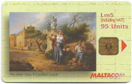 Malta - Maltacom - Painting San Pawl Tat-Targa, 01.2004, 95U, 15.000ex, Used - Malta