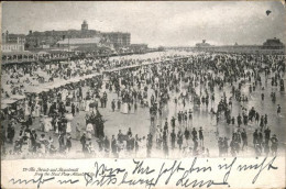 11322285 Atlantic_City_New_Jersey The Beach And Boardwalk From The Steel Pier - Altri & Non Classificati