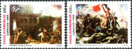 MOZAMBIQUE 1989 - Bicentenaire De La Révolution Française  - 2 V. - Révolution Française