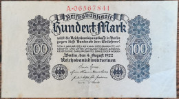 Billet Allemagne 100 Mark 4 - 8 - 1922 / Reichsbanknote - 100 Mark