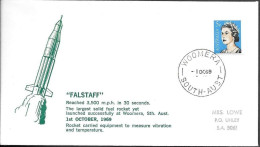 Australia Space Cover 1969. Solid Fuel Rocket "Falstaff" Launch. Woomera - Océanie