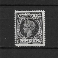 LOTE 2175 A  ///  FERNANDO POO 1900   EDIFIL Nº: 119 **MNH  NEGRO    ¡¡¡  OFERTA - LIQUIDATION - JE LIQUIDE !!! - Fernando Po