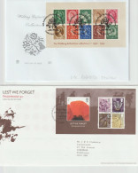 Great Britain: Ten FDC W/Souvenir Sheets Or Booklet Panes. Postal Weight Approx 0,21 Kg. Please Read Sales Conditions Un - 2001-2010 Decimal Issues