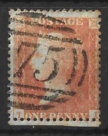 GB.....QUEEN VICTORIA..(1837-01..).." 1854.."...LINE ENGRAVED...1d...STRICKING ORANGE SHADE....SG33....SUPER....VFU.... - Used Stamps