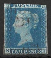 GB.....QUEEN VICTORIA..(1837-01..).." 1841.."...LINE ENGRAVED......2d..,....3 MARGIN......USED..... - Usados