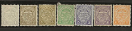 Luxembourg  .  Y&T .   89/94   .   * VLH .    Neuf Avec Gomme Et Une Trace Tres Légère D'une Charnière - 1907-24 Coat Of Arms
