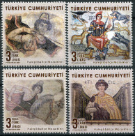 TURKEY - 2020 - SET OF 4 STAMPS MNH ** - Mosaics From Haleplibahçe Museum, Urfa - Unused Stamps