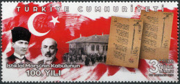 TURKEY - 2021 - STAMP MNH ** - 100th Anniversary Of The National Anthem - Neufs